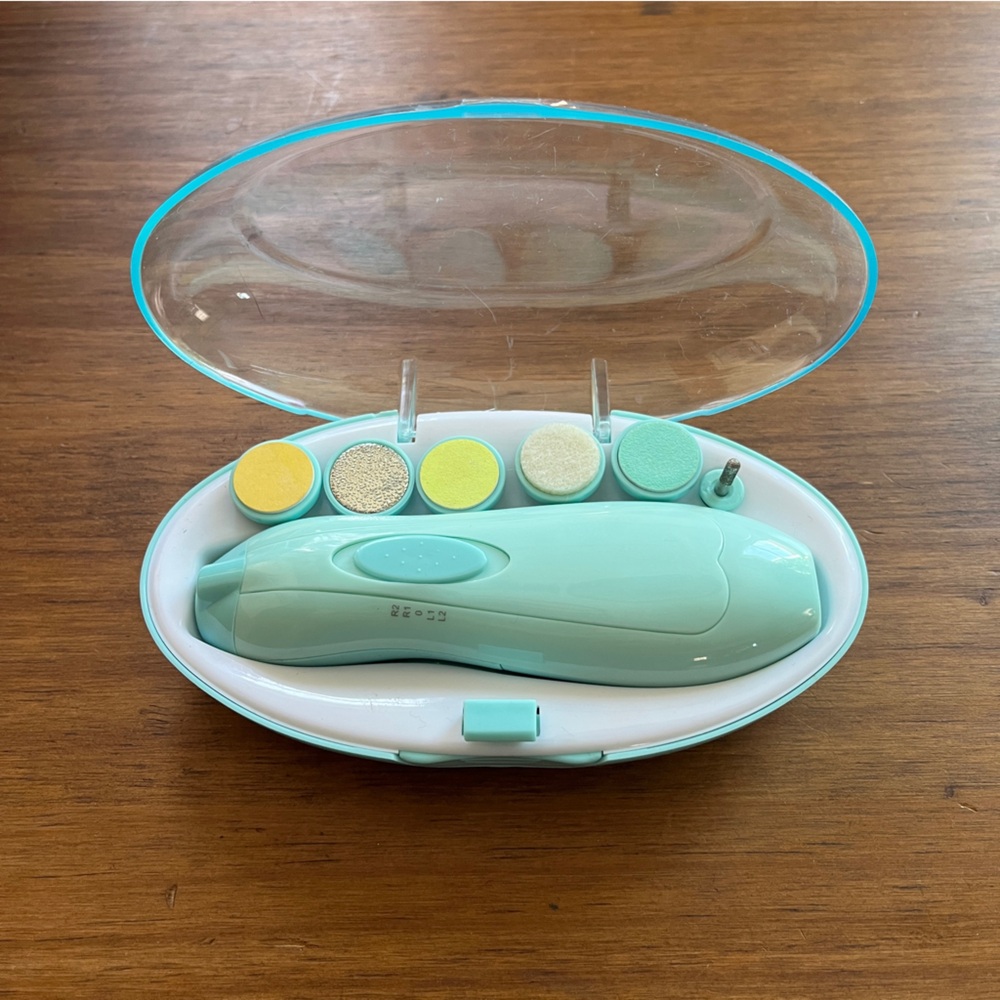 Mint Green Electric Nail File Set